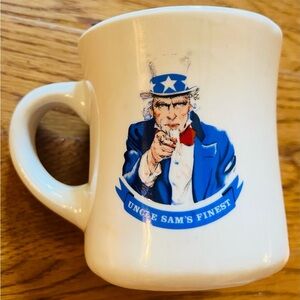 Uncle Sam’s Finest Heavy Diner Style Coffee Mug, Career Collectibles, EUC